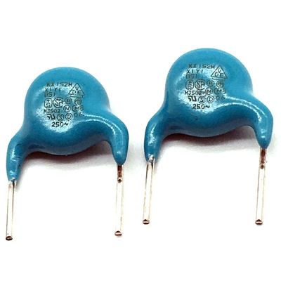 quality  Safety DE1E3KX152MB5BA01 Standard Capacitor 1.5 NC 1500PF 152M 250V 400V X1 Y1 10mm factory